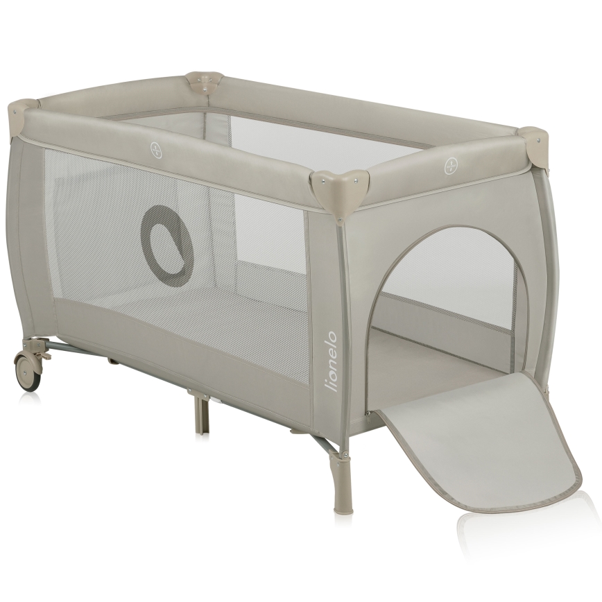 Lionelo - Lit de voyage STEFI PLUS Beige Cappuccino
