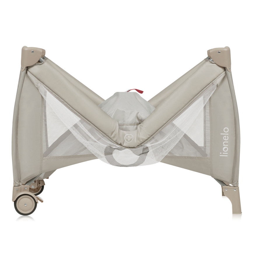 Lionelo - Lit de voyage STEFI PLUS Beige Cappuccino