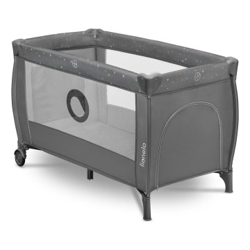 Lionelo - Lit de voyage STEFI PLUS gris multicolore