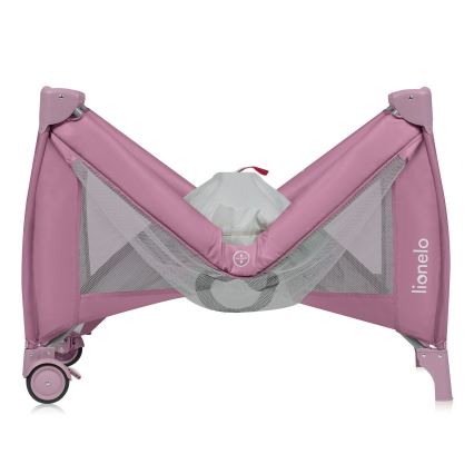 Lionelo - Lit de voyage STEFI PLUS Magnolia Rose