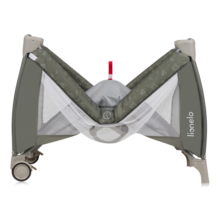 Lionelo - Lit de voyage SVEN PLUS Beige Olive