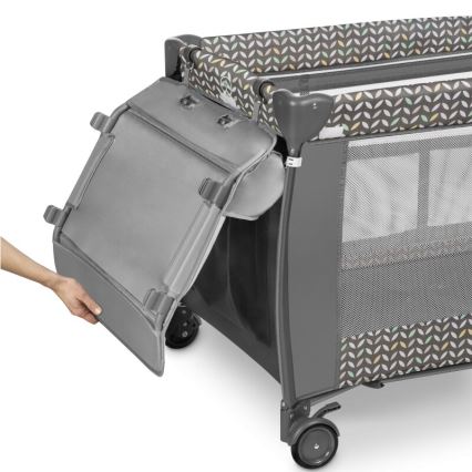 Lionelo - Lit de voyage SVEN PLUS gris