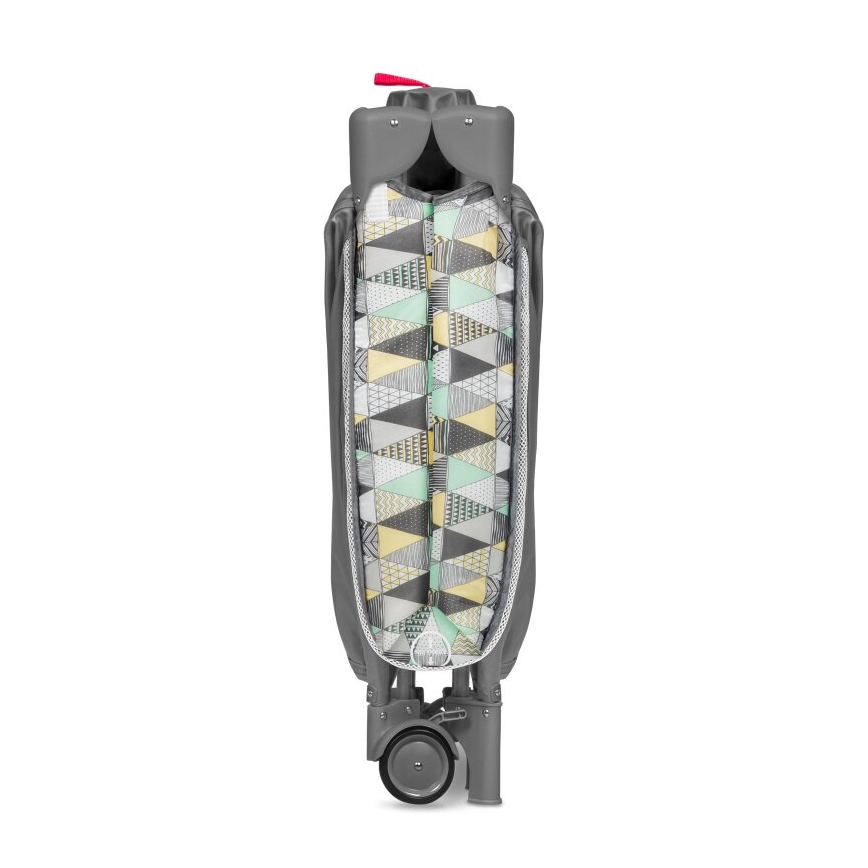 Lionelo - Lit de voyage SVEN PLUS gris/jaune