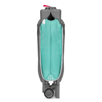 Lionelo - Lit de voyage SVEN PLUS gris/turquoise