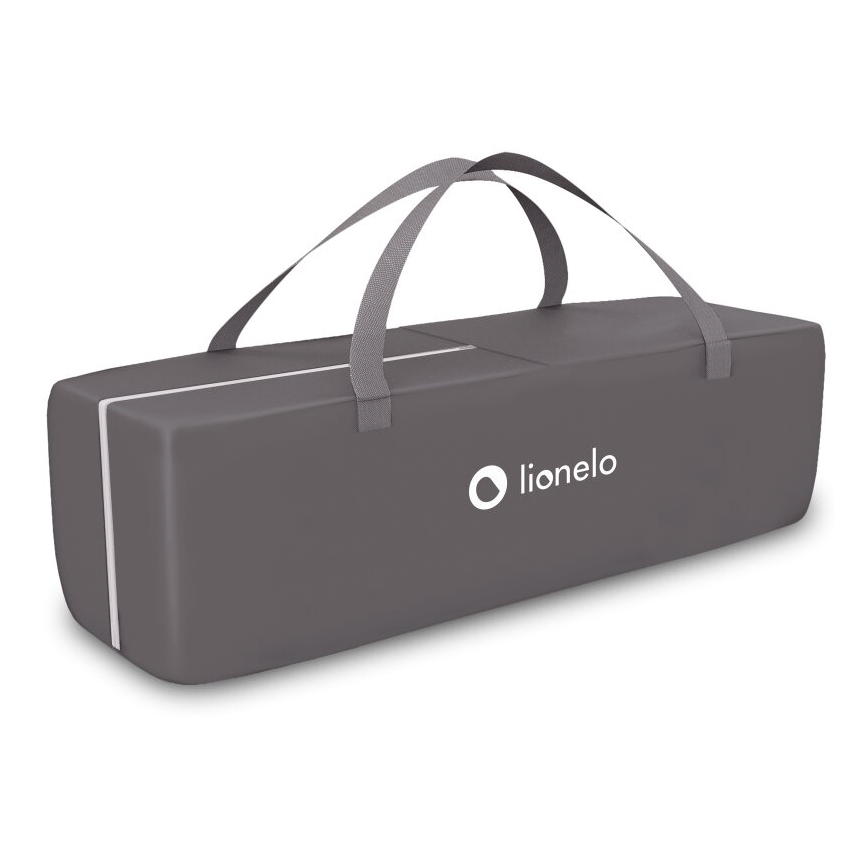 Lionelo - Lit de voyage SVEN PLUS gris/turquoise