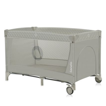 Lionelo - Lit parapluie FLOWER Cappuccino