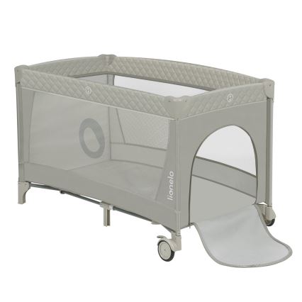 Lionelo - Lit parapluie FLOWER Cappuccino