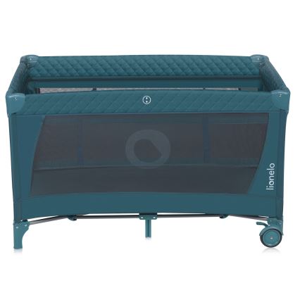 Lionelo - Lit parapluie FLOWER Vert Turquoise