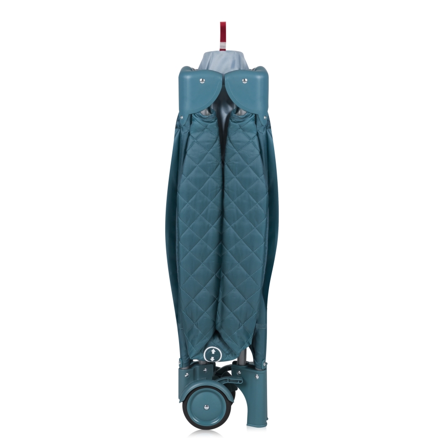 Lionelo - Lit parapluie FLOWER Vert Turquoise