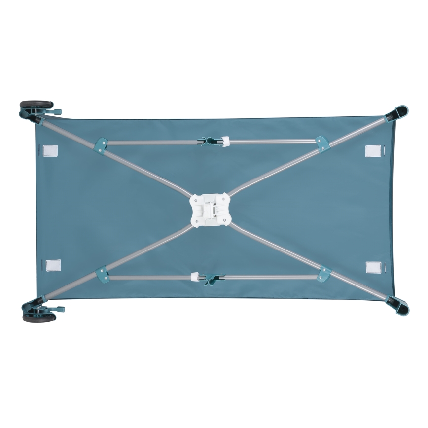 Lionelo - Lit parapluie FLOWER Vert Turquoise