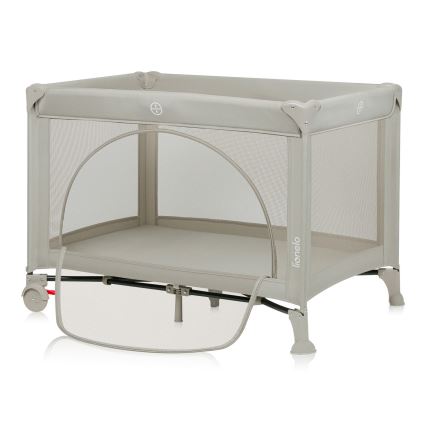 Lionelo - Lit parapluie LAURA Beige Sand