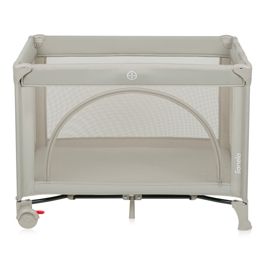 Lionelo - Lit parapluie LAURA Beige Sand