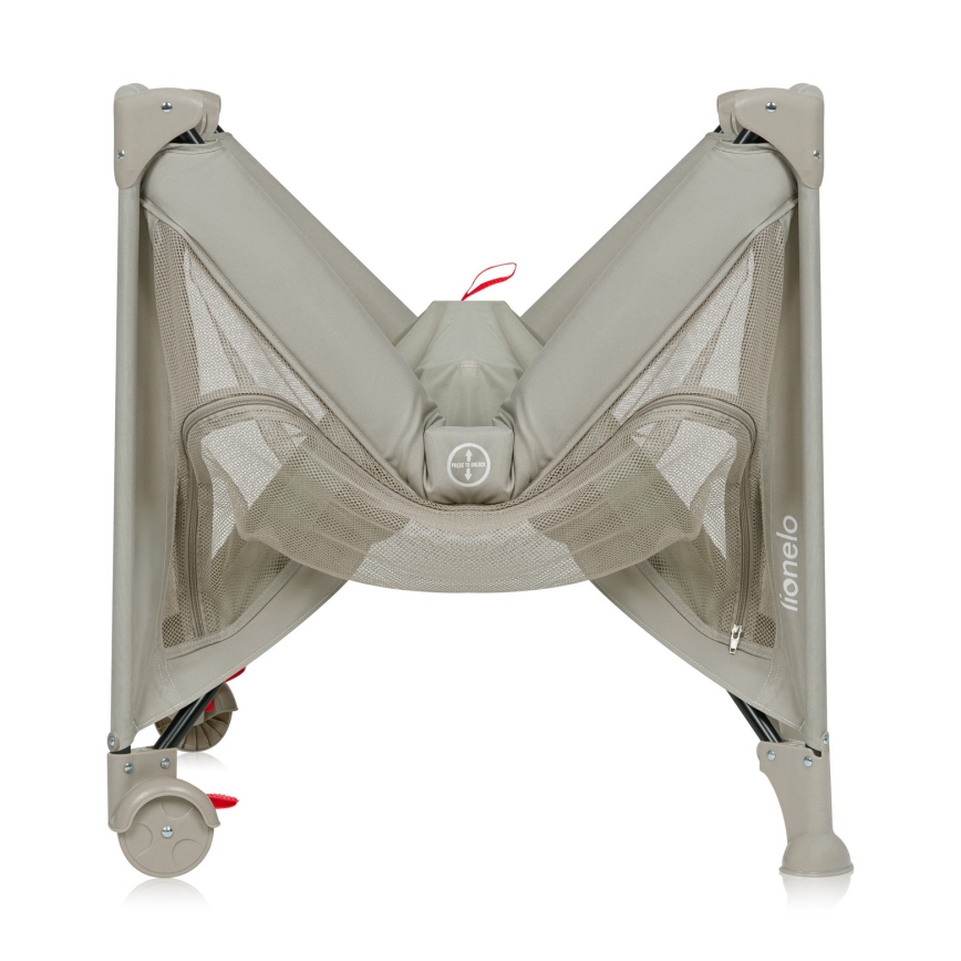 Lionelo - Lit parapluie LAURA Beige Sand