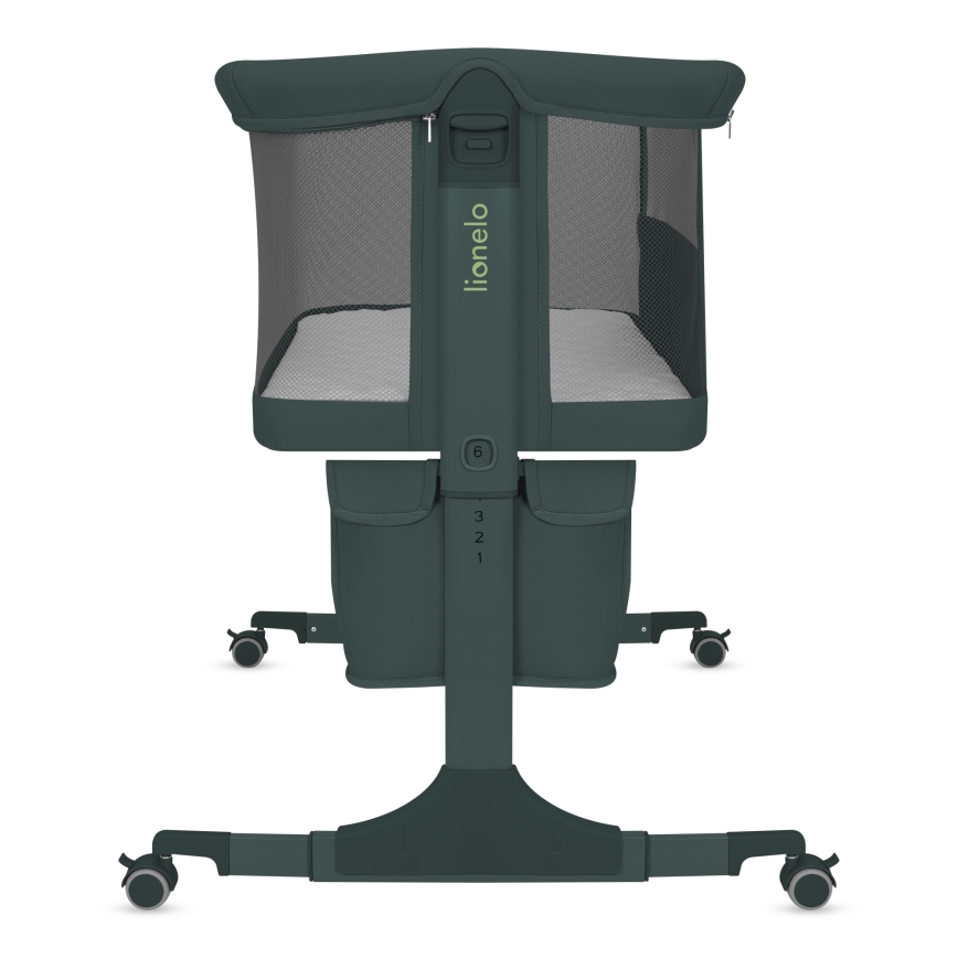 Lionelo - Lit pour bébé 3 en 1 JODIE Vert graphite