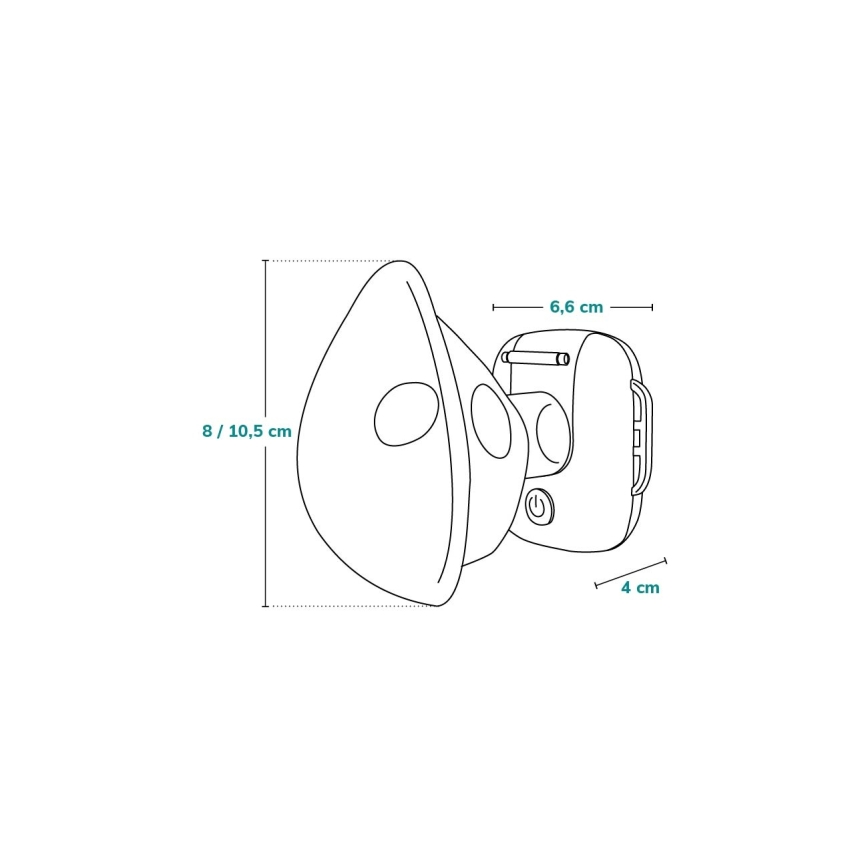Lionelo - Masque d'inhalation rechargeable pour enfants NEBI AIR 5V