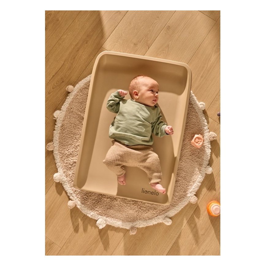 Lionelo - Matelas à langer MEGS 49x70 cm Beige Sable