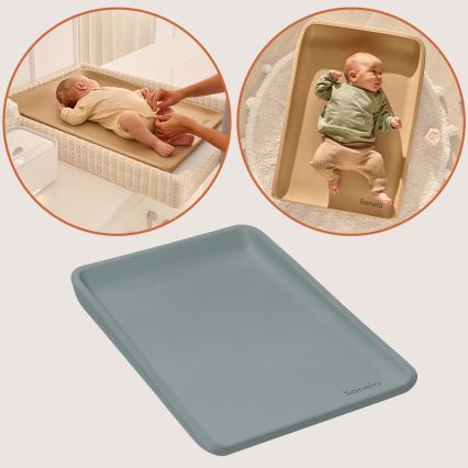 Lionelo - Matelas à langer MEGS 49x70 cm Gris colombe