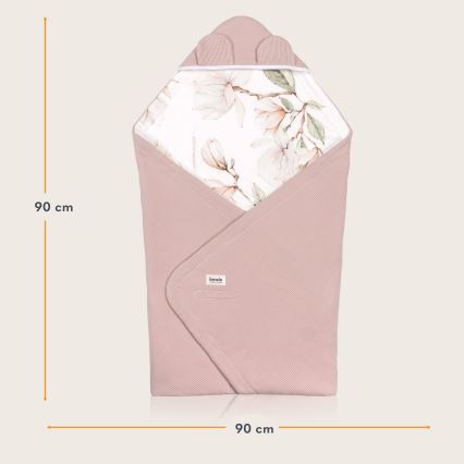 Lionelo - Nid d'ange pour siège auto TRAVEL SWADDLE 90x90 cm Magnolia beige