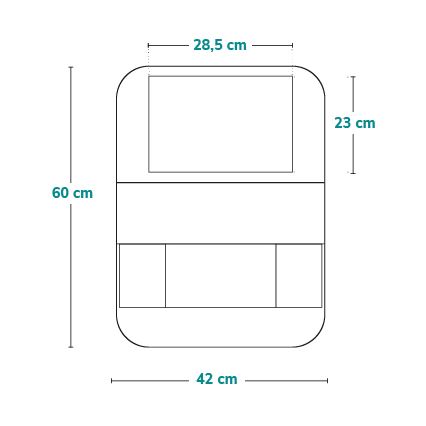 Lionelo - Organisateur pour voiture SEAT ORGANIZER Gris