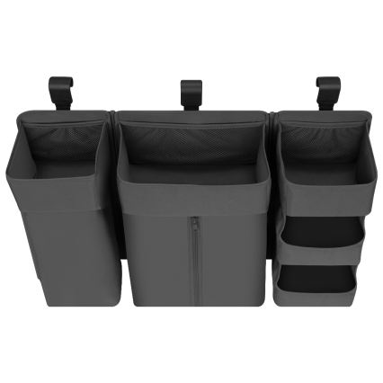 Lionelo - Organiseur 3 en 1 pour lit bébé SIDEPOCKET, gris