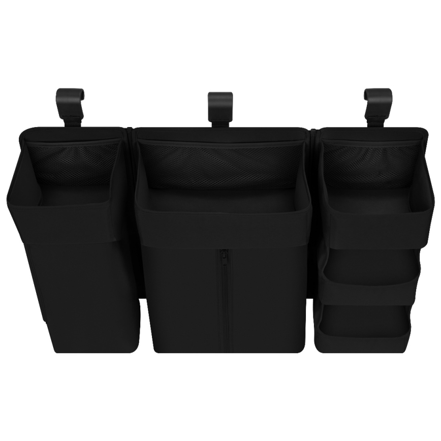 Lionelo - Organiseur pour lit bébé 3 en 1 SIDEPOCKET Noir