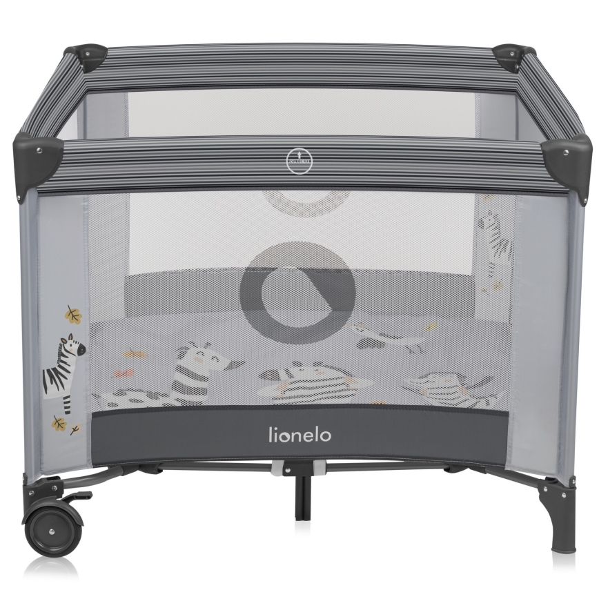 Lionelo - Parc de jeu pour bébé BONNIE Grey Stone