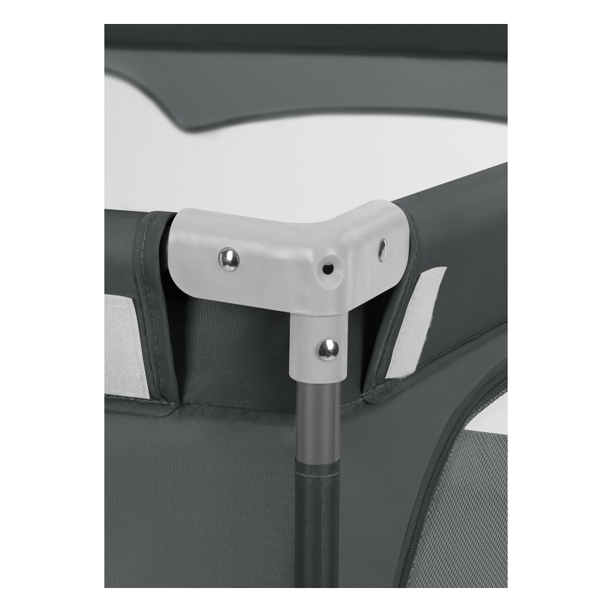 Lionelo - Parc de jeu pour bébé FLORENCE gris graphite