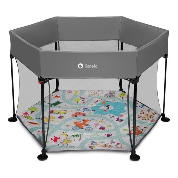 Lionelo - Parc pour bébé ROEL Gris multicolore