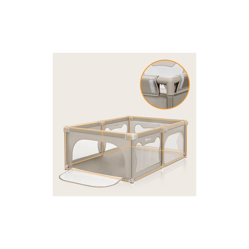 Lionelo - Parc pour enfants WILLOW beige