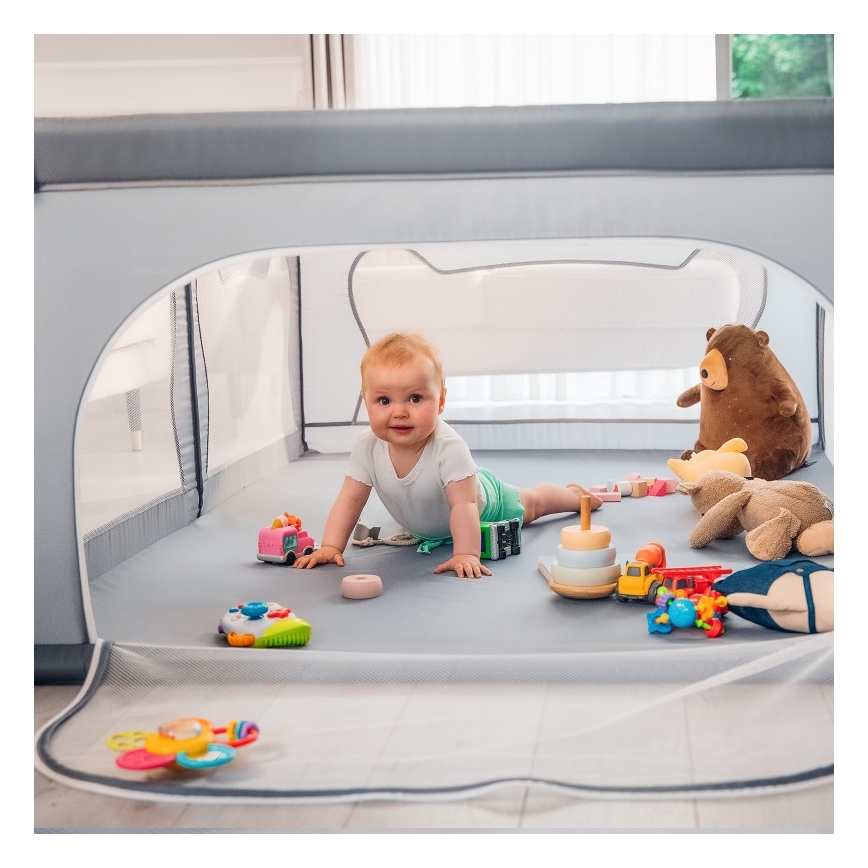 Lionelo - Parc pour enfants WILLOW gris