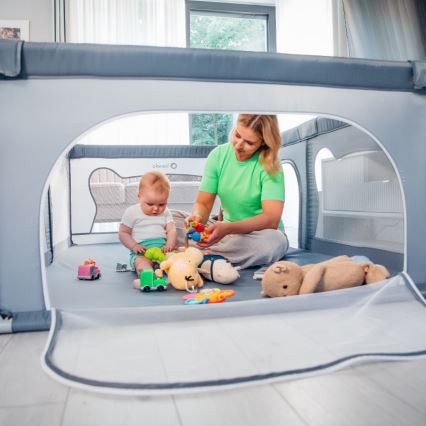 Lionelo - Parc pour enfants WILLOW gris