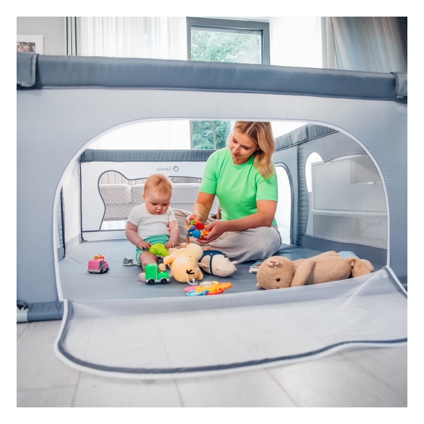 Lionelo - Parc pour enfants WILLOW gris