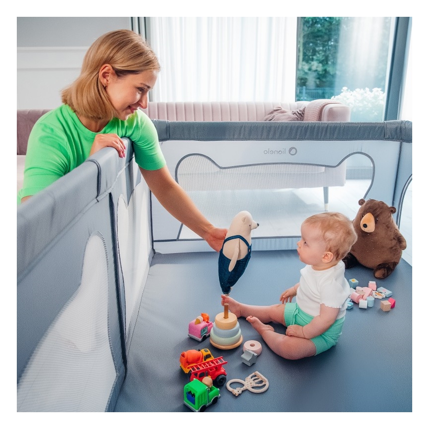 Lionelo - Parc pour enfants WILLOW gris