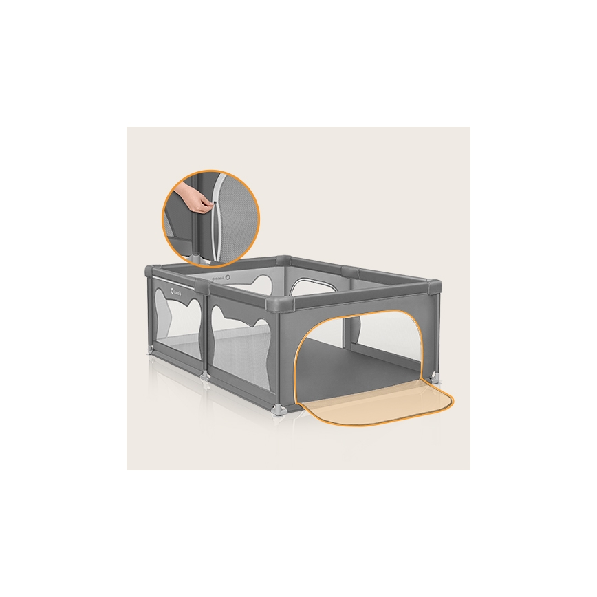 Lionelo - Parc pour enfants WILLOW gris