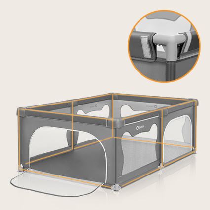 Lionelo - Parc pour enfants WILLOW gris
