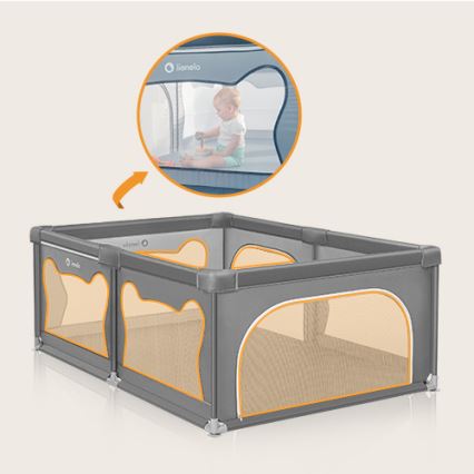 Lionelo - Parc pour enfants WILLOW gris