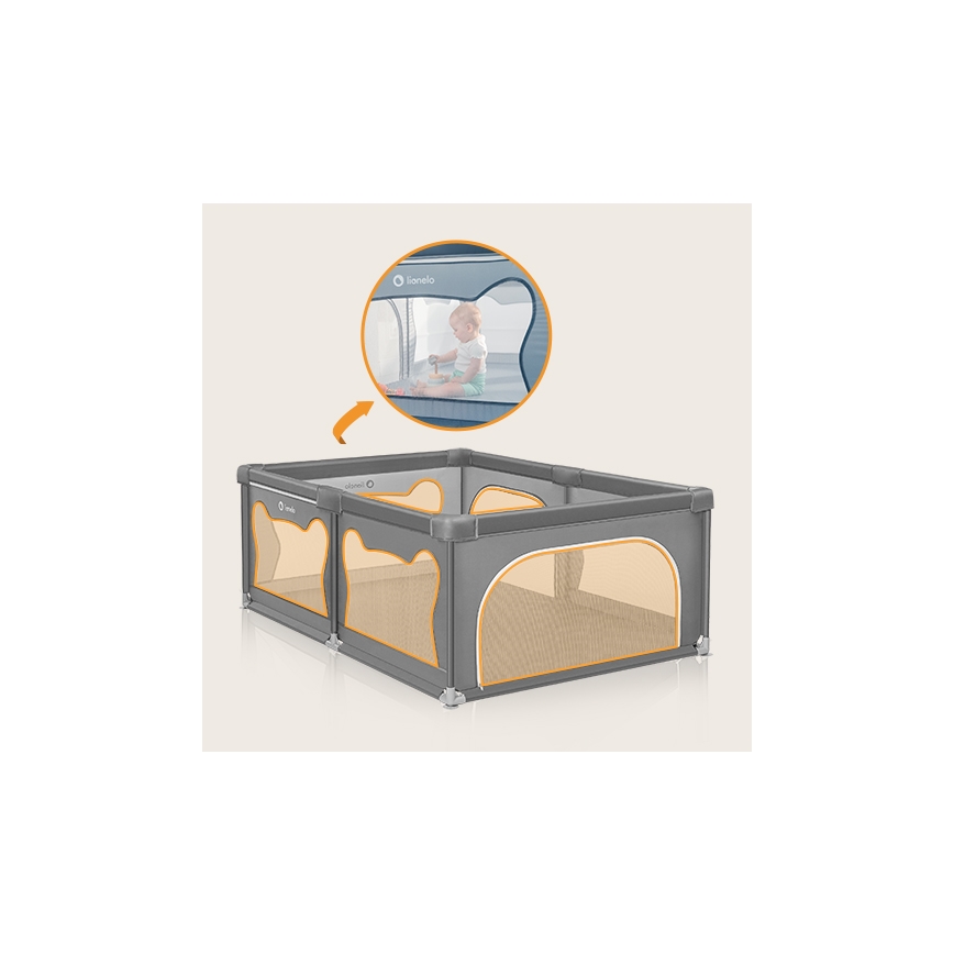 Lionelo - Parc pour enfants WILLOW gris