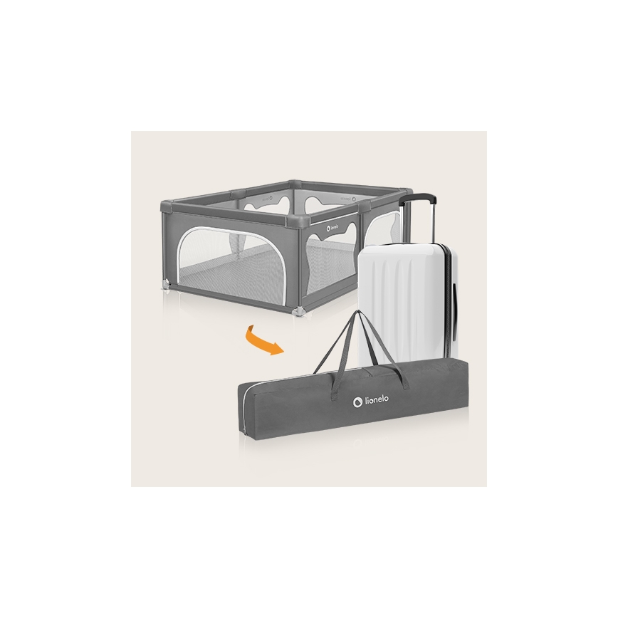 Lionelo - Parc pour enfants WILLOW gris