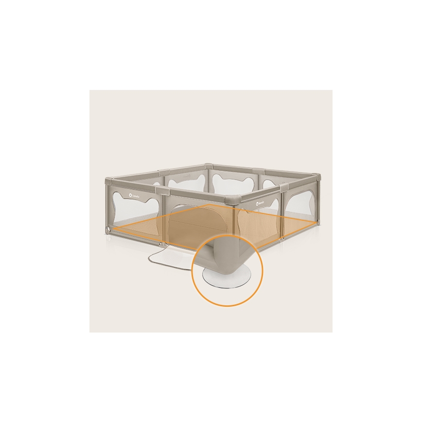 Lionelo - Parc pour enfants WILLOW XL beige