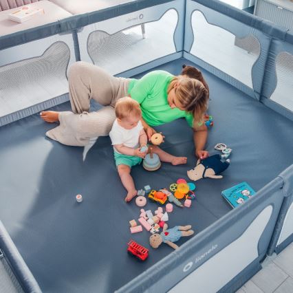 Lionelo - Parc pour enfants WILLOW XL gris