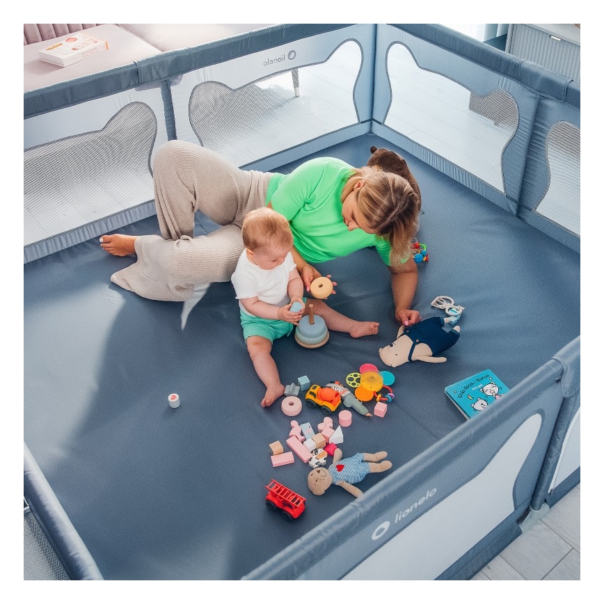 Lionelo - Parc pour enfants WILLOW XL gris