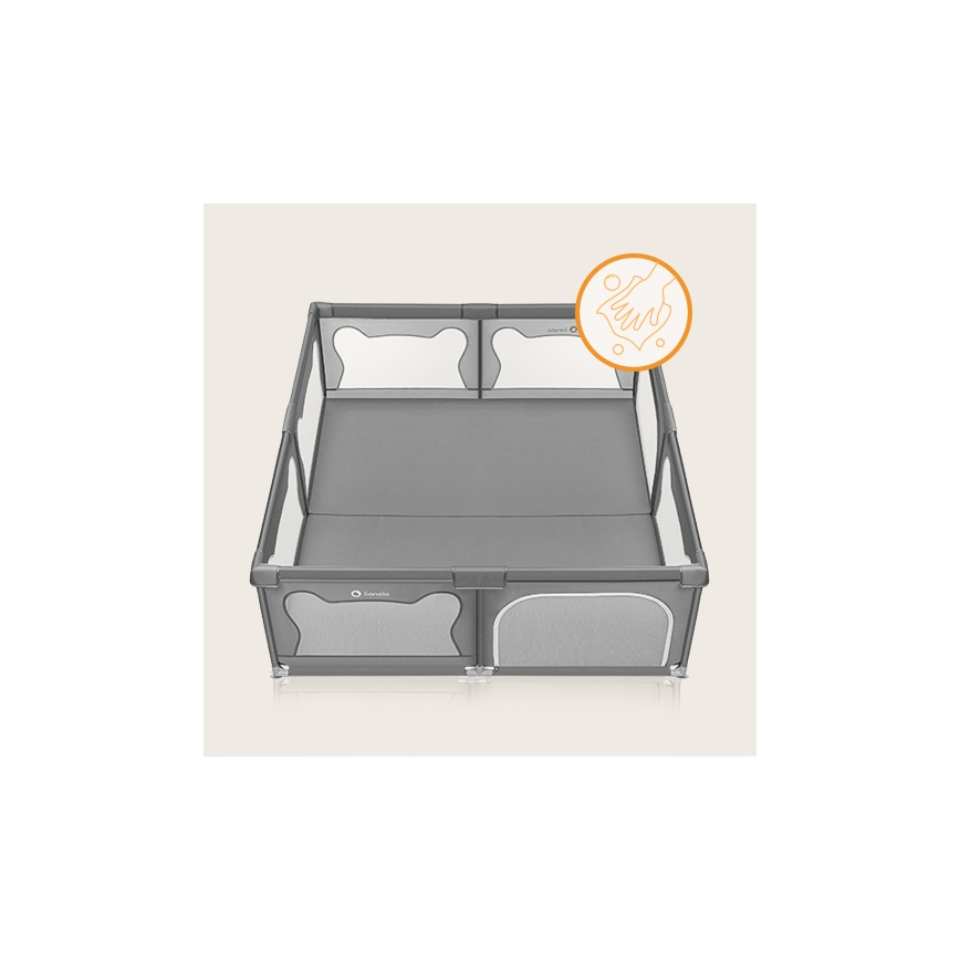 Lionelo - Parc pour enfants WILLOW XL gris