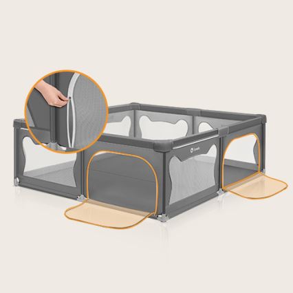 Lionelo - Parc pour enfants WILLOW XL gris
