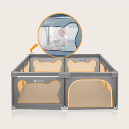 Lionelo - Parc pour enfants WILLOW XL gris