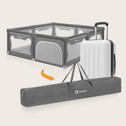 Lionelo - Parc pour enfants WILLOW XL gris