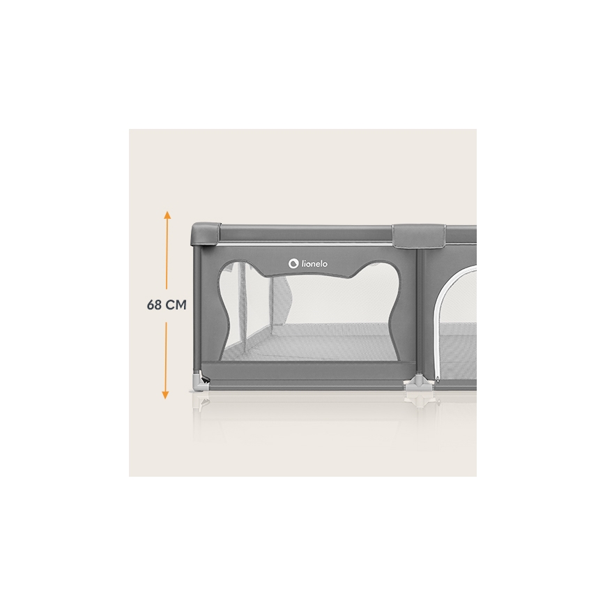 Lionelo - Parc pour enfants WILLOW XL gris
