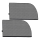 Lionelo - Pare-soleil SUNBLOCKER, lot de 2, noir