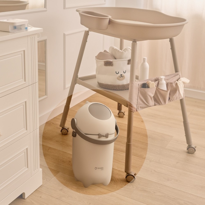 Lionelo - Poubelle à couches PUREBIN 10 l Blanc
