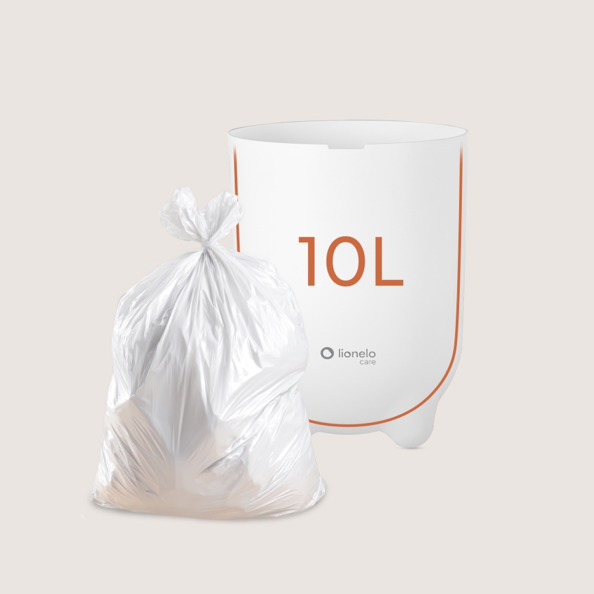 Lionelo - Poubelle à couches PUREBIN 10 l Blanc