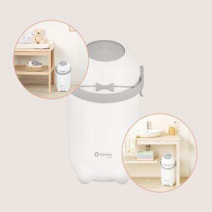Lionelo - Poubelle à couches PUREBIN 10 l Blanc